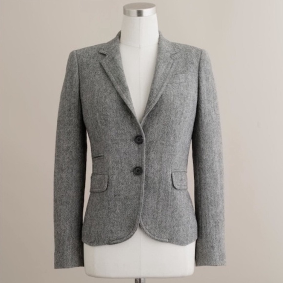 J. Crew - Schoolboy Blazer in Gray Donegal Tweed - Picture 2 of 8